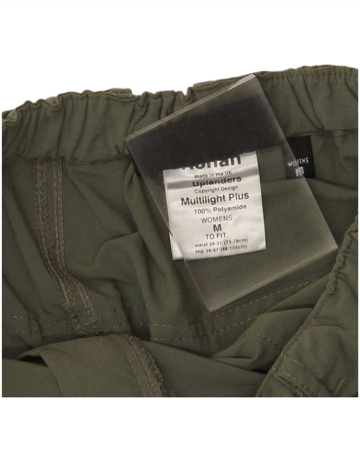 ROHAN Womens Straight Chino Trousers Medium W28 L33 Green Polyamide