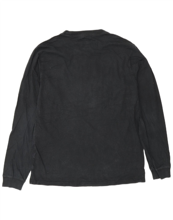 Converse Mens Top Long Sleeve Medium Black Cotton