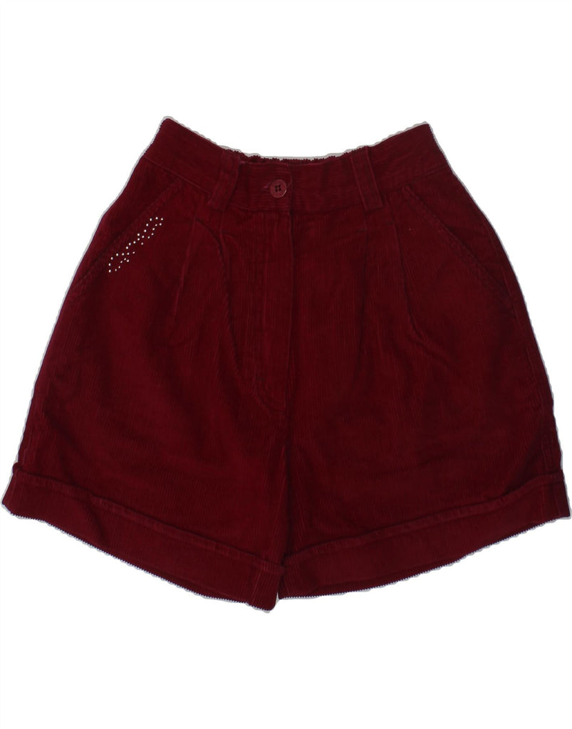 VINTAGE Girls Corduroy Shorts 5-6 Years W20 Burgundy Cotton | Vintage Vintage | Thrift | Second-Hand Vintage | Used Clothing | Messina Hembry 