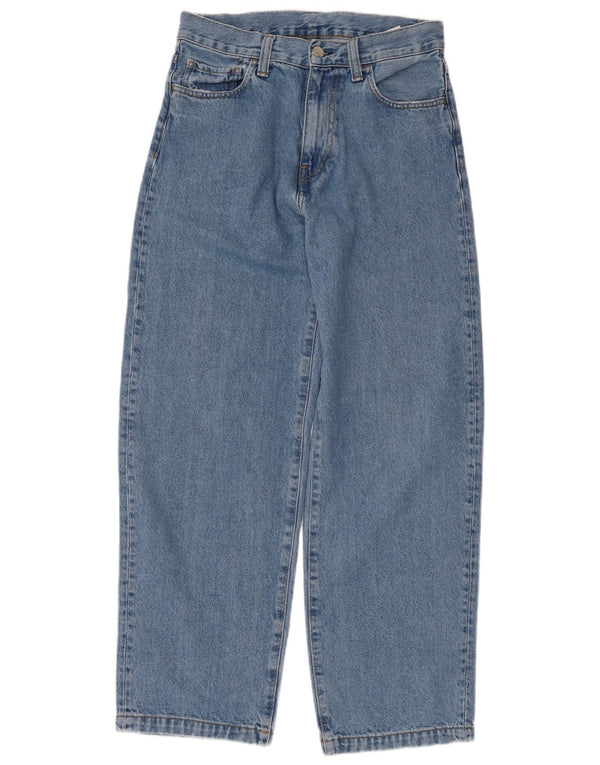 CARHARTT Womens High Waist Tapered Jeans W27 L28 Blue Cotton