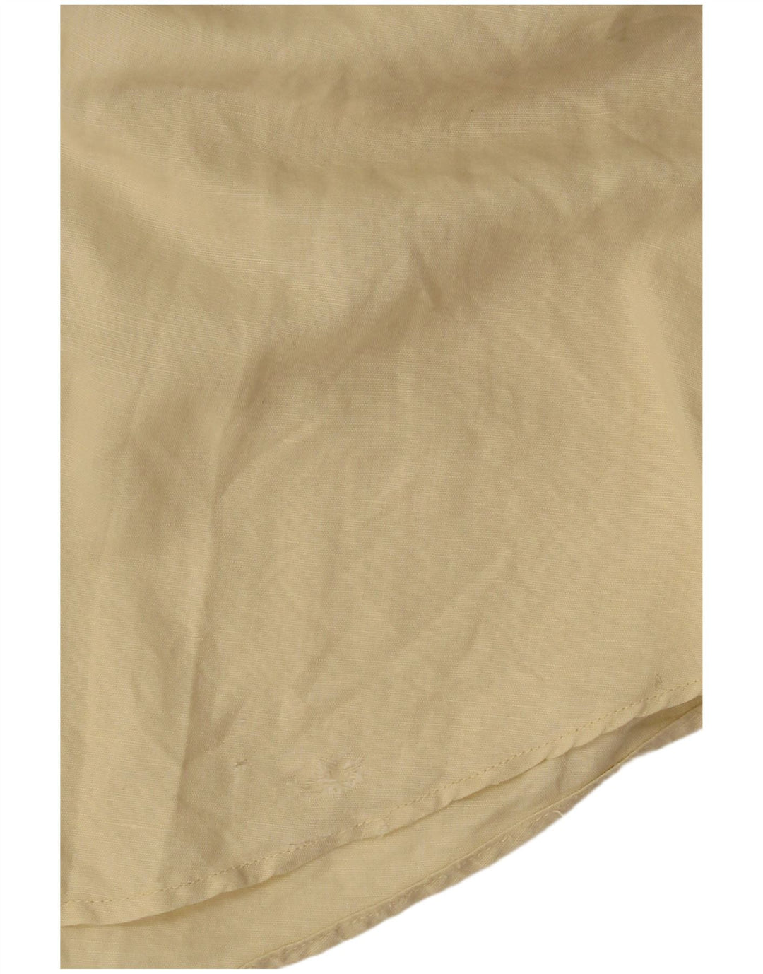 Trussardi Jeans Mens Shirt Large Yellow Linen