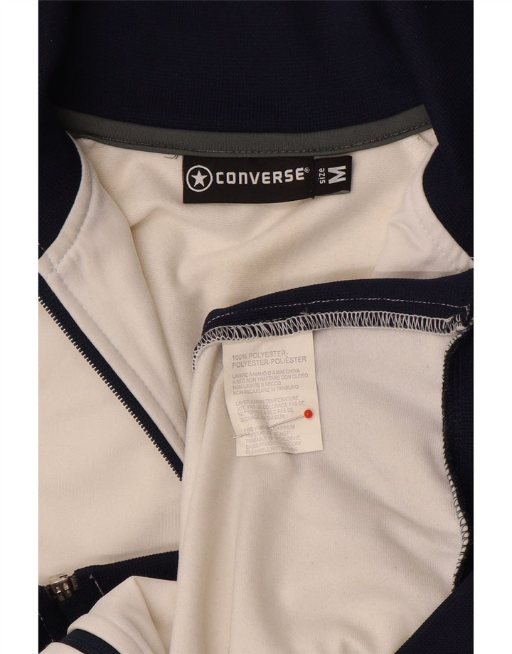 Converse Mens Graphic Tracksuit Top Jacket Medium White Colourblock