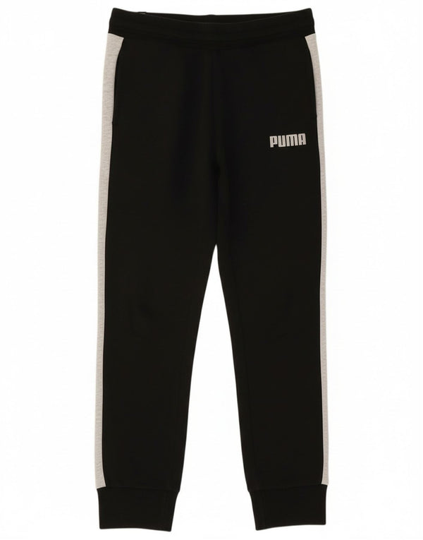 Puma Womens Tracksuit Trousers Joggers UK 10 Small Black Colourblock