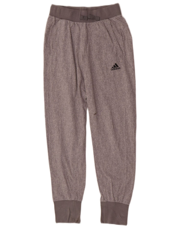 Adidas Girls Tracksuit Trousers Joggers 13-14 Years Grey Spotted Sports