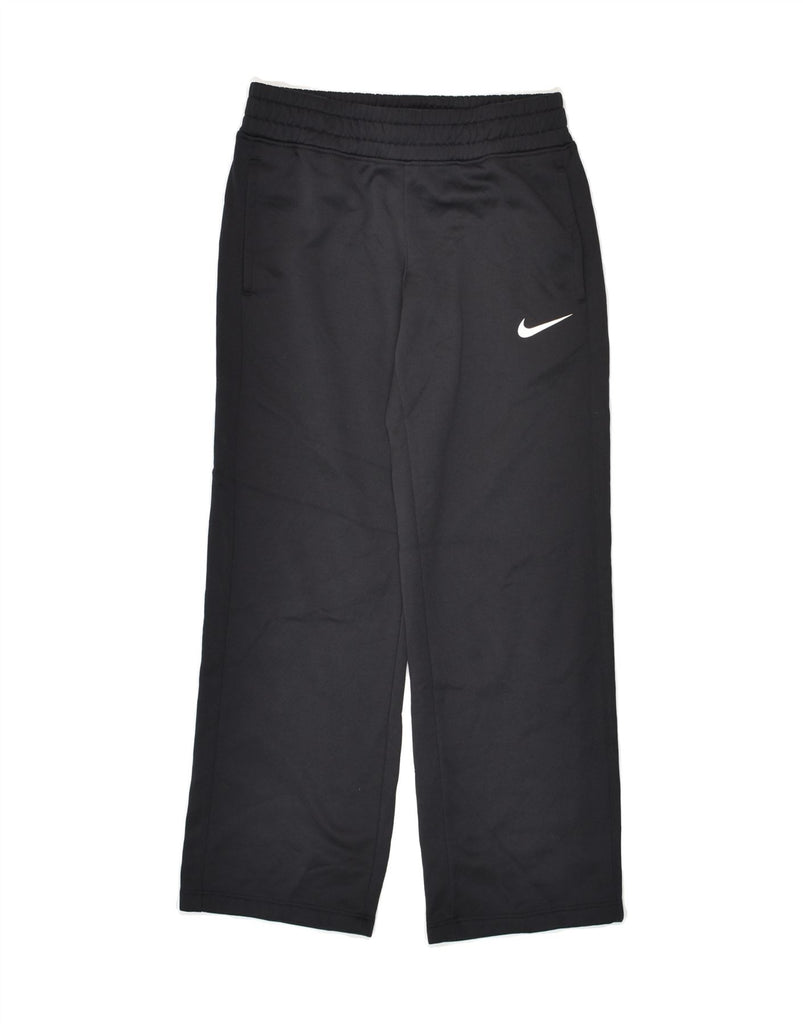 NIKE Boys Therma-Fit Tracksuit Trousers 9-10 Years Small  Black Polyester | Vintage Nike | Thrift | Second-Hand Nike | Used Clothing | Messina Hembry 