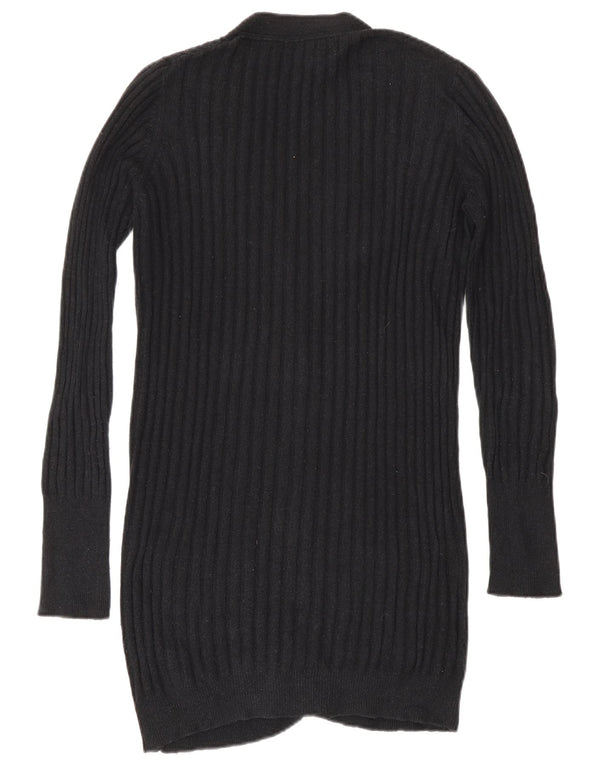 Zara Womens Cardigan Sweater UK 12 Medium Black