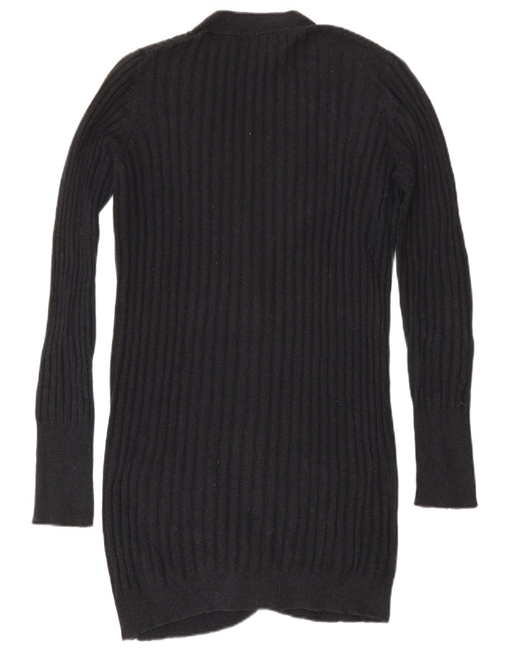 Zara Womens Cardigan Sweater UK 12 Medium Black