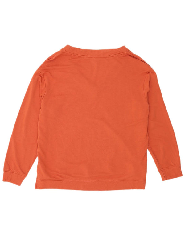 Orvis Womens Oversized Sweatshirt Jumper UK 16 Large Orange Modal