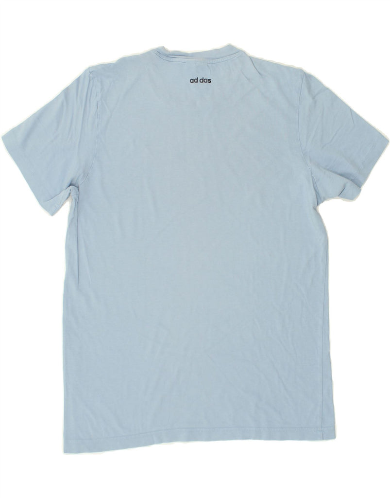 ADIDAS Mens Graphic T-Shirt Top Medium Blue | Vintage Adidas | Thrift | Second-Hand Adidas | Used Clothing | Messina Hembry 