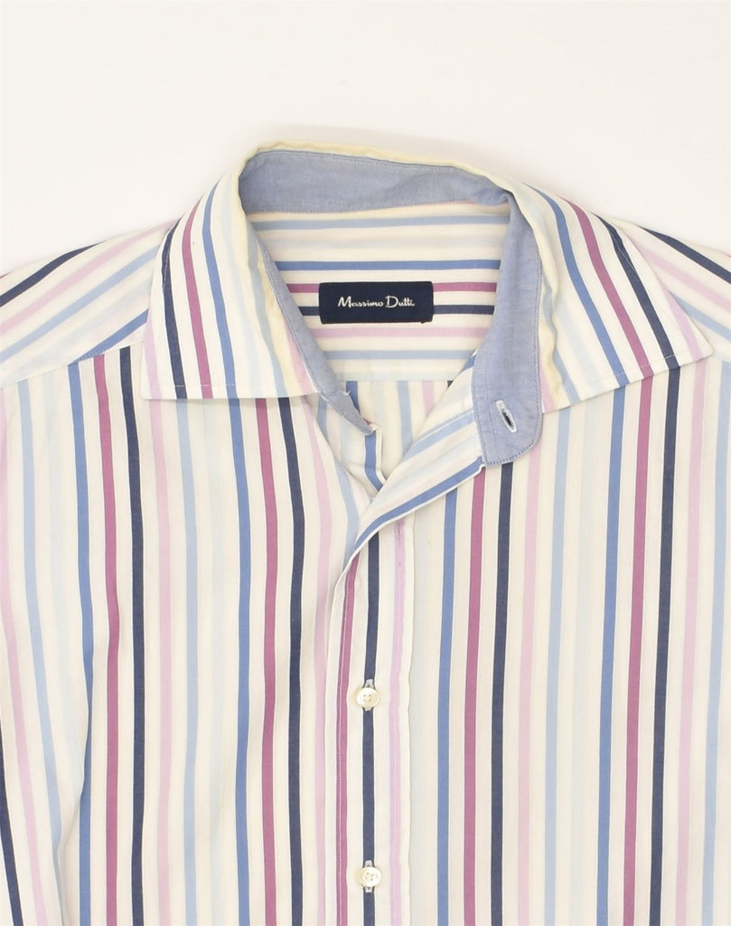 MASSIMO DUTTI Mens Shirt Small Multicoloured Striped | Vintage Massimo Dutti | Thrift | Second-Hand Massimo Dutti | Used Clothing | Messina Hembry 