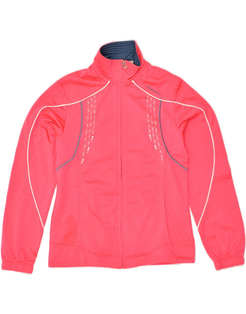 DIADORA Girls Graphic Tracksuit Top Jacket 12-13 Years Pink Polyester | Vintage Diadora | Thrift | Second-Hand Diadora | Used Clothing | Messina Hembry 