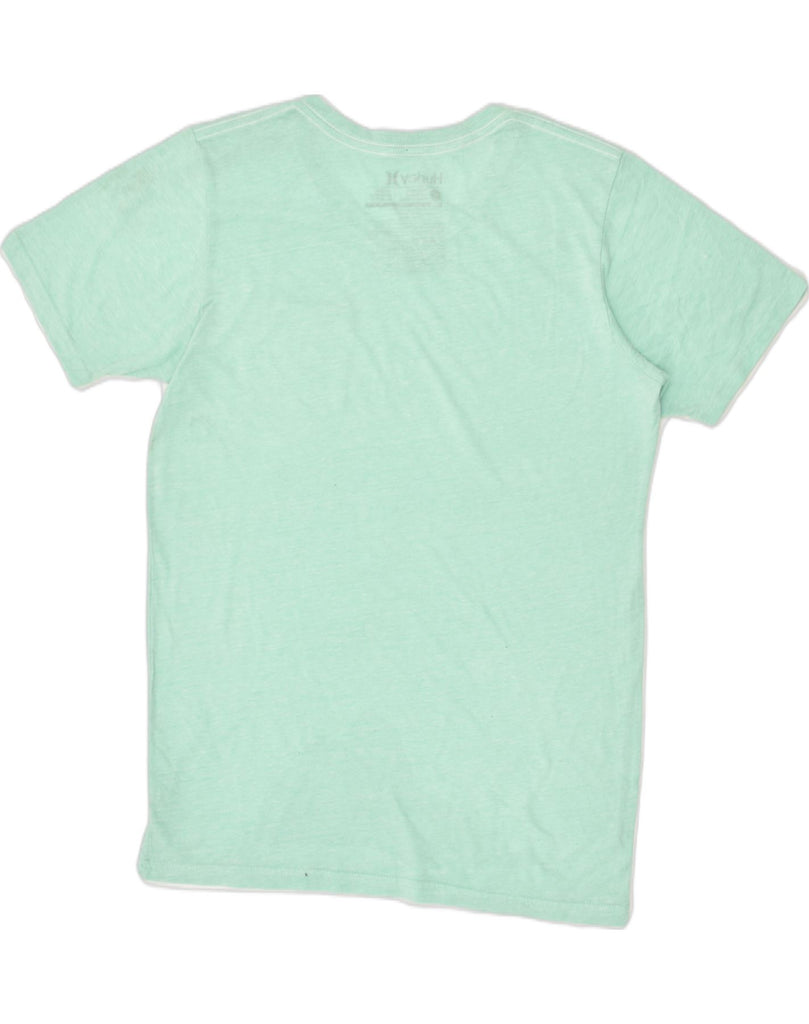 HURLEY Womens Premium Fit T-Shirt Top UK 12 Medium Turquoise Cotton | Vintage Hurley | Thrift | Second-Hand Hurley | Used Clothing | Messina Hembry 