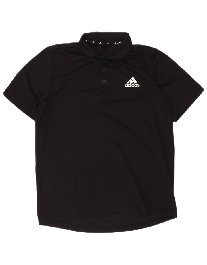 Adidas Mens Aeroready Polo Shirt Medium Black Polyester
