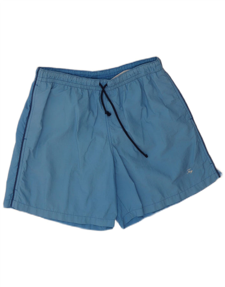 Fay Mens Swimming Shorts Large  Blue Polyamide