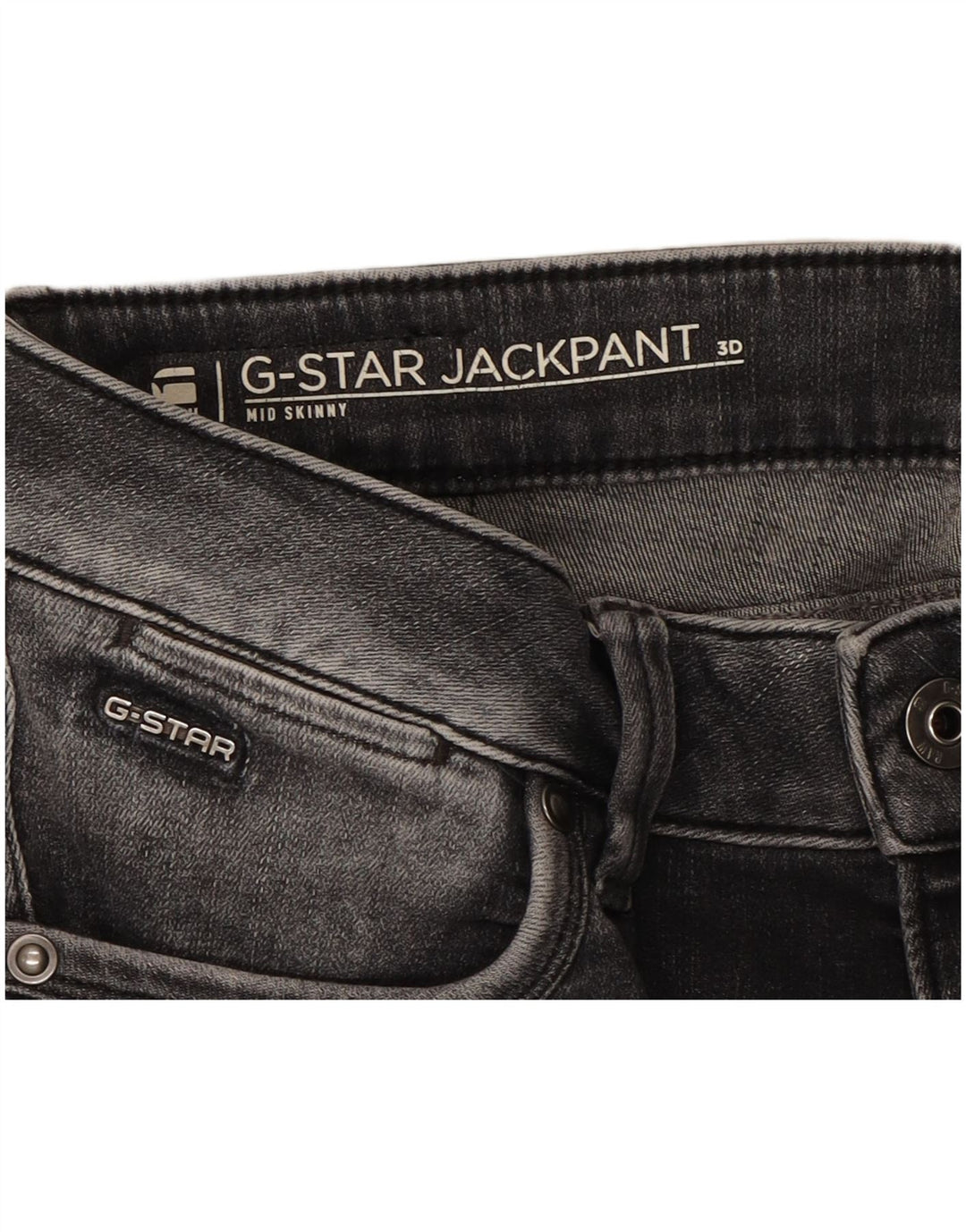 G-STAR Womens Mid Rise Skinny Jeans W30 L30 Grey