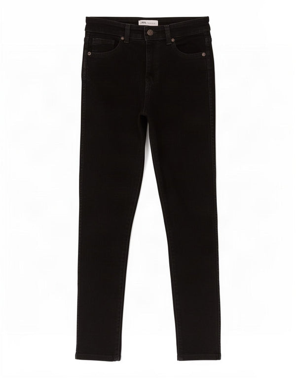 Zara Womens High Rise Skinny Jeans EU 36 XS W26 L26 Black