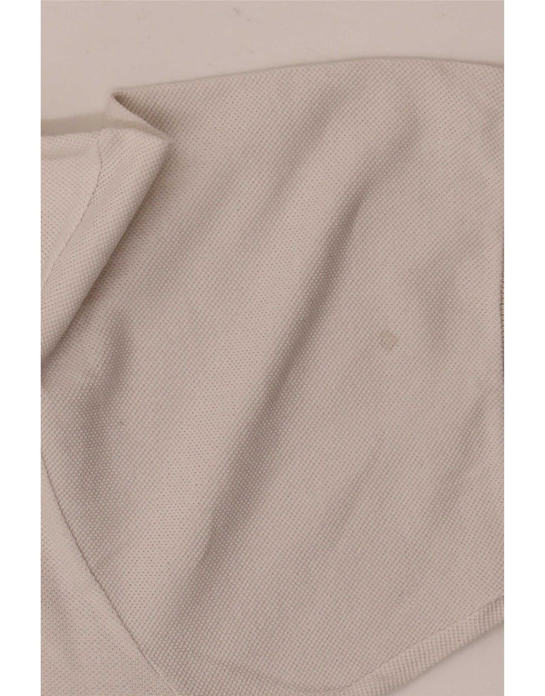Lacoste Mens Polo Shirt Size 4 Medium White Cotton