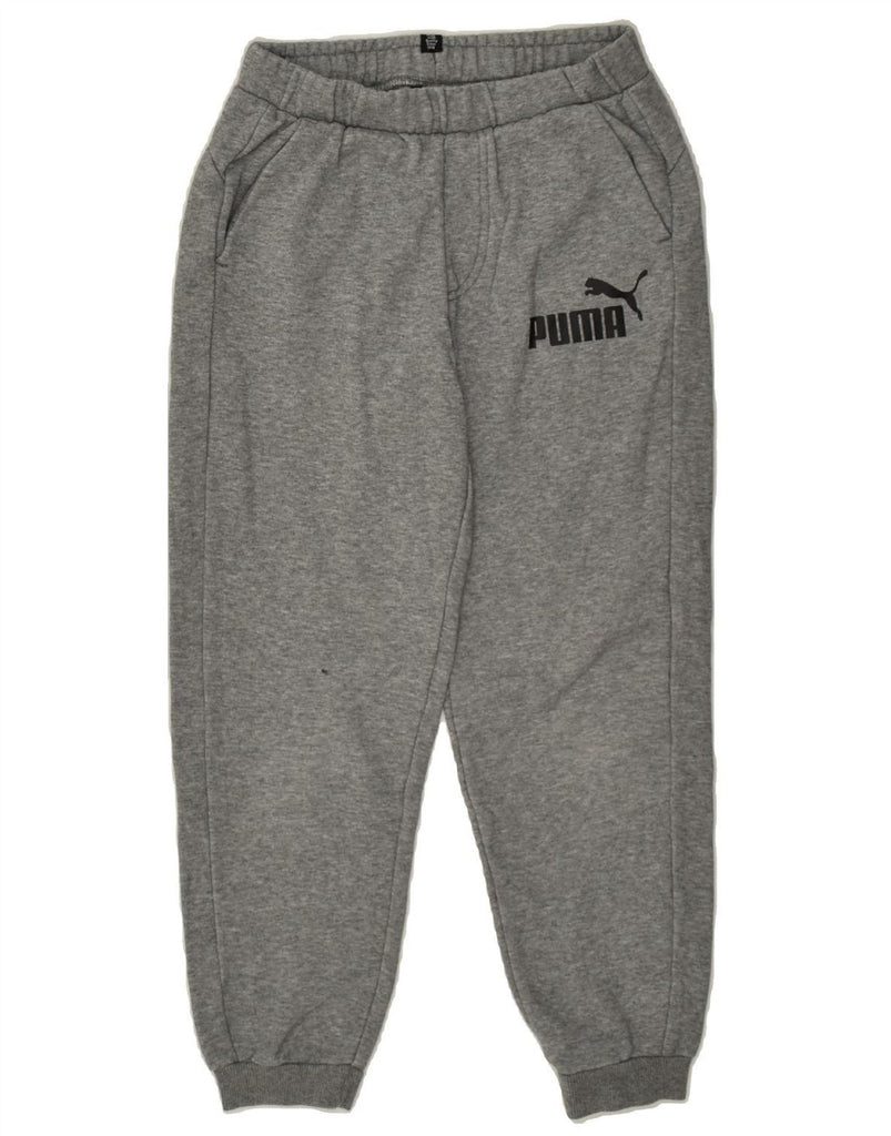 PUMA Boys Tracksuit Trousers Joggers 11-12 Years Grey Cotton | Vintage Puma | Thrift | Second-Hand Puma | Used Clothing | Messina Hembry 