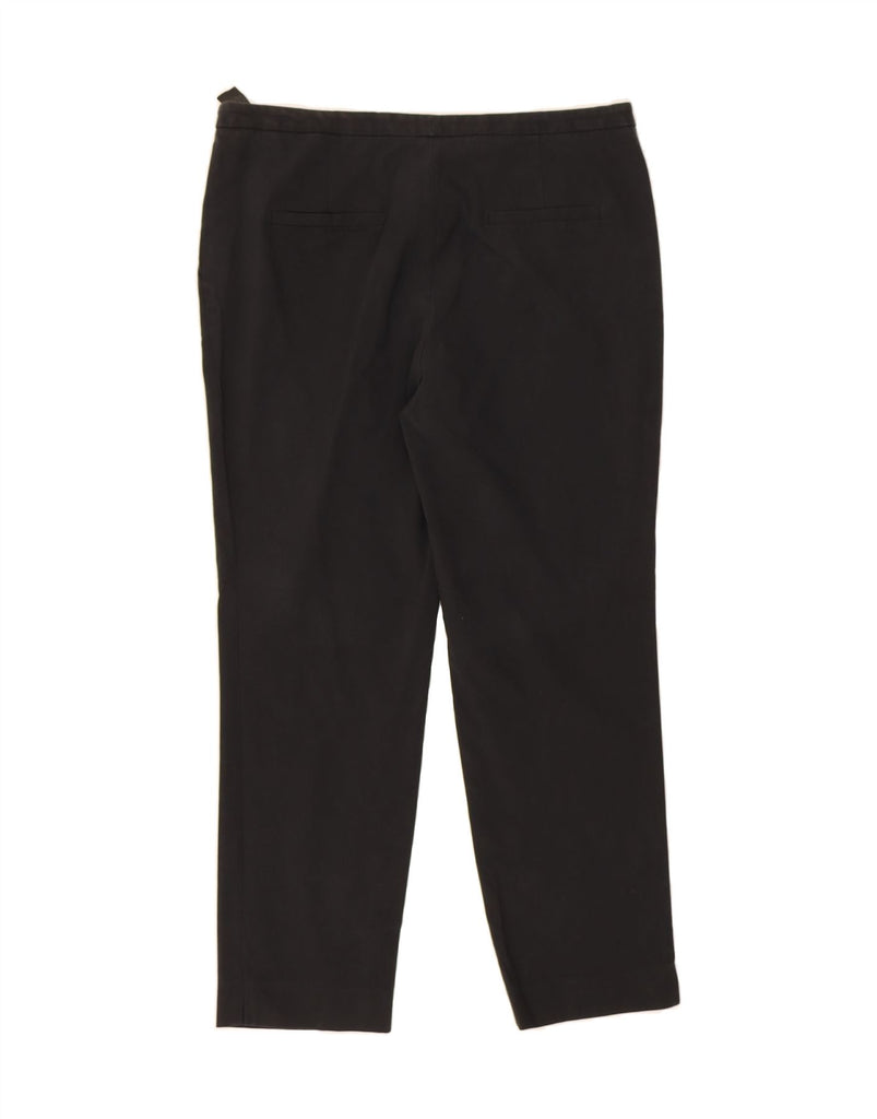 MASSIMO DUTTI Womens Slim Chino Trousers EU 44 XL W34 L26 Black Cotton Vintage Massimo Dutti and Second-Hand Massimo Dutti from Messina Hembry 