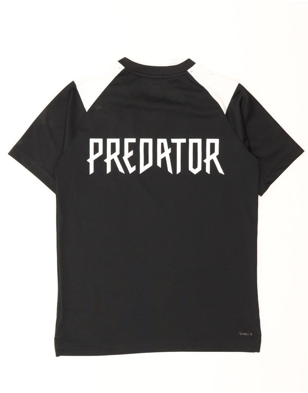 Adidas Boys Predator Graphic T-Shirt Top 11-12 Years Medium Black