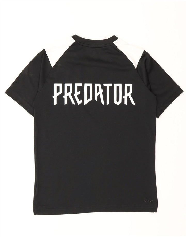 Adidas Boys Predator Graphic T-Shirt Top 11-12 Years Medium Black