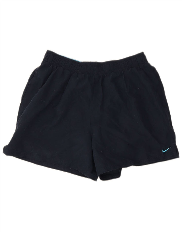 Nike Boys Sport Shorts 13-14 Years XL Navy Blue Polyester