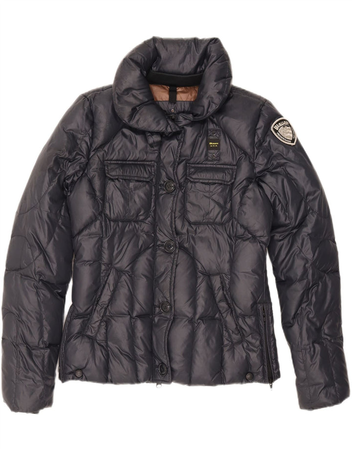 Blauer Womens Padded Jacket UK 12 Medium Navy Blue Polyamide