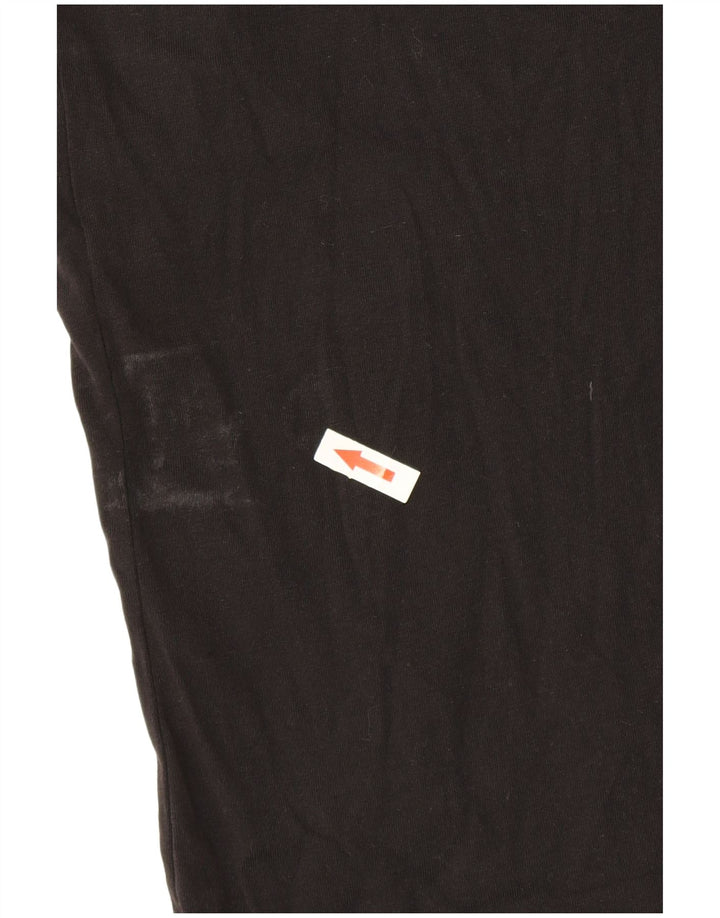 Reebok Mens T-Shirt Top Medium Black Cotton