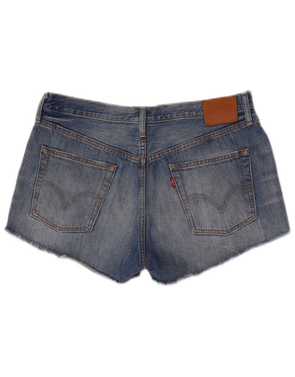 Levi's Womens 501 Denim Shorts W32 Large Blue Cotton
