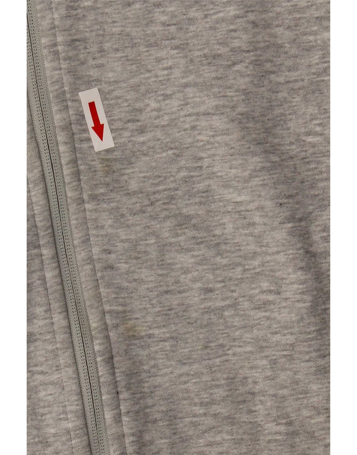 Puma Mens Zip Hoodie Sweater XL Grey Cotton