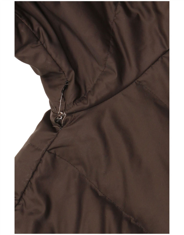 Alberto Aspesi Womens Padded Jacket UK 16 Large Brown Nylon