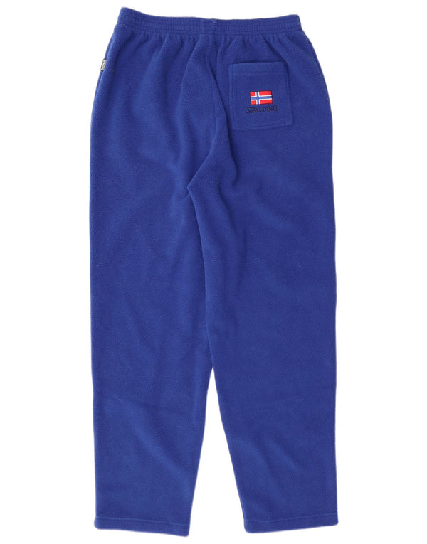 Spalding Womens Fleece Tracksuit Trousers UK 14 Large  Blue Polyester