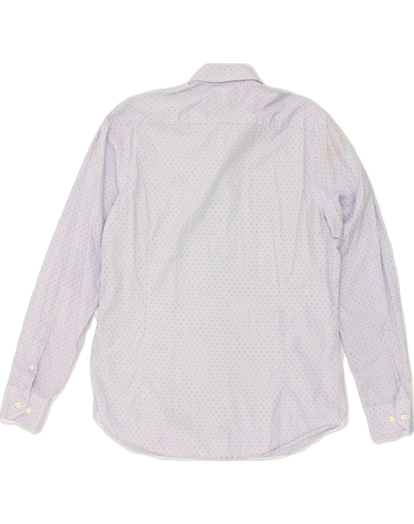 MASSIMO DUTTI Mens Shirt EU 43 XL Off White Polka Dot Cotton | Vintage Massimo Dutti | Thrift | Second-Hand Massimo Dutti | Used Clothing | Messina Hembry 