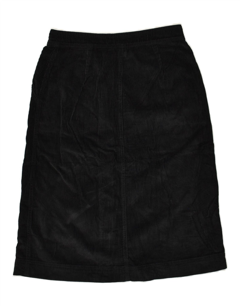 GAP Womens Corduroy Skirt UK 8 Small W28 Black Cotton | Vintage Gap | Thrift | Second-Hand Gap | Used Clothing | Messina Hembry 