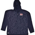UNDER ARMOUR Mens Abstract Pattern Hoodie Jumper Medium Navy Blue | Vintage Under Armour | Thrift | Second-Hand Under Armour | Used Clothing | Messina Hembry 