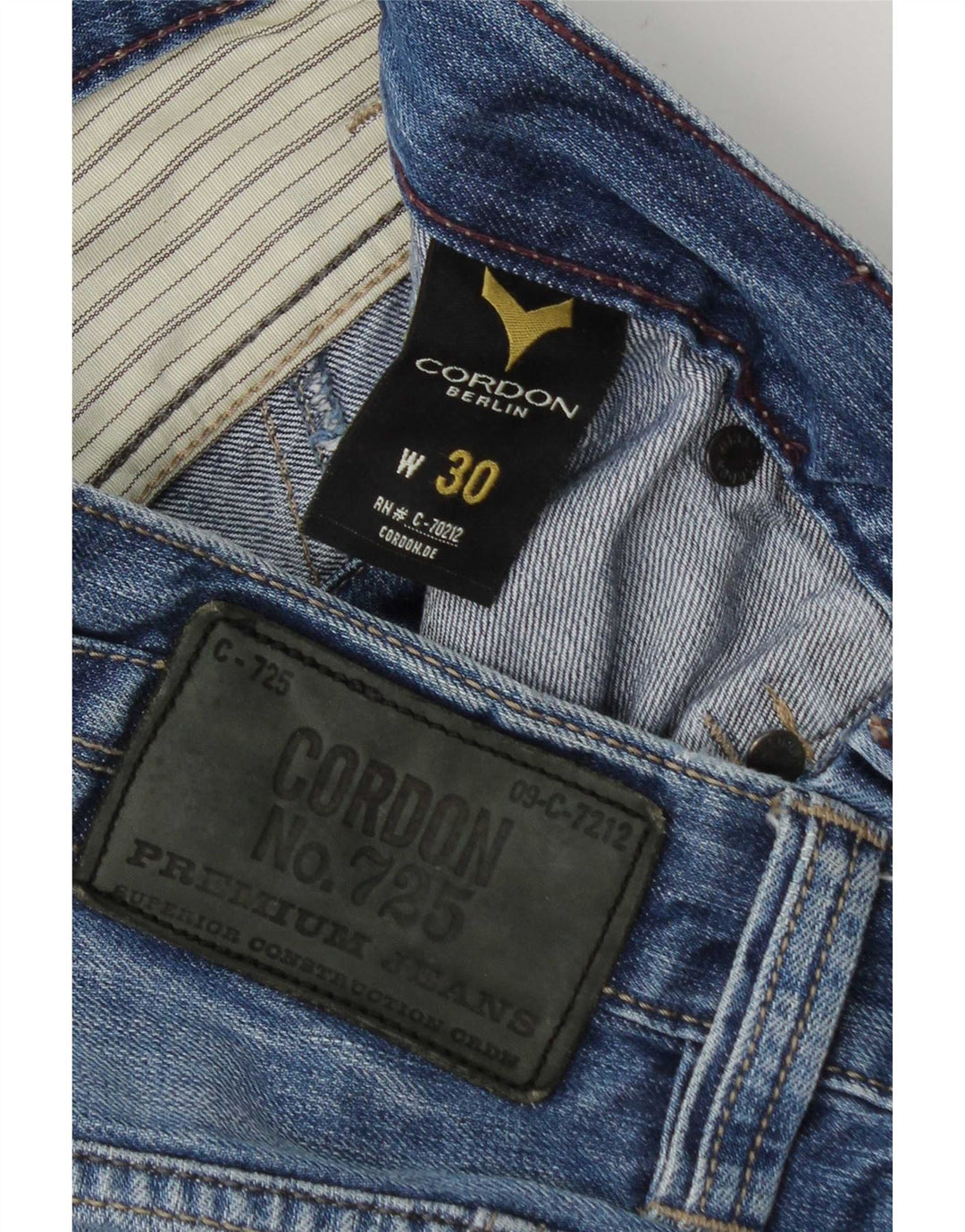Vintage Mens Cargo Denim Shorts W30 Medium Blue Cotton