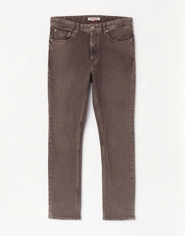Tommy Hilfiger Mens Straight Jeans W33 L32 Grey Cotton