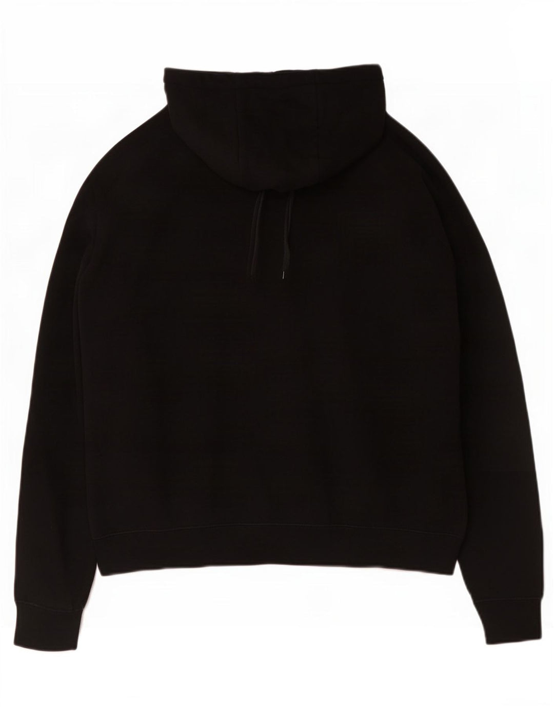 Nike Womens Hoodie Jumper UK 14 Medium Black Cotton