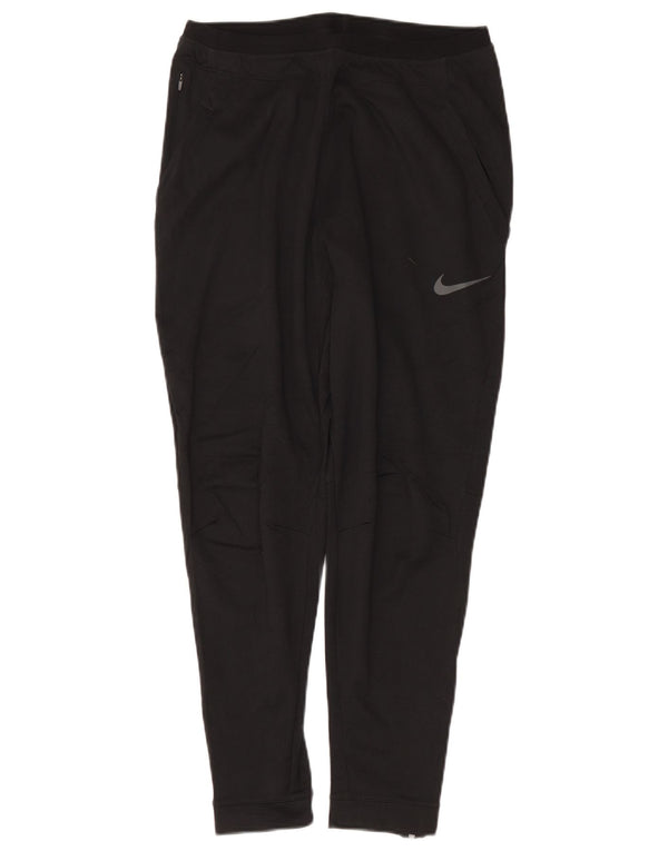 Nike Womens Dri Fit Tracksuit Trousers Joggers UK 14 Medium Black