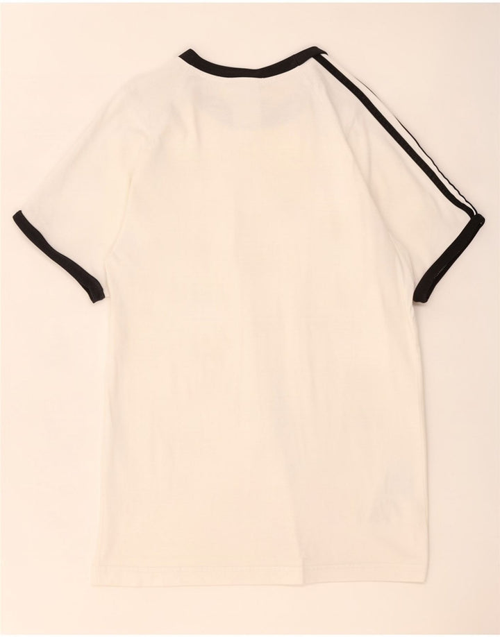 Adidas Mens T-Shirt Top Small White Cotton