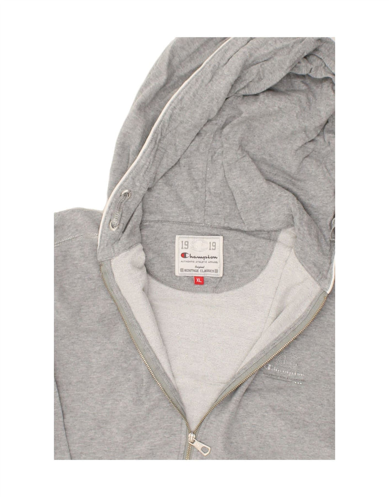 CHAMPION Womens Heritage Classics Zip Hoodie Sweater UK 18 XL Grey Cotton | Vintage Champion | Thrift | Second-Hand Champion | Used Clothing | Messina Hembry 