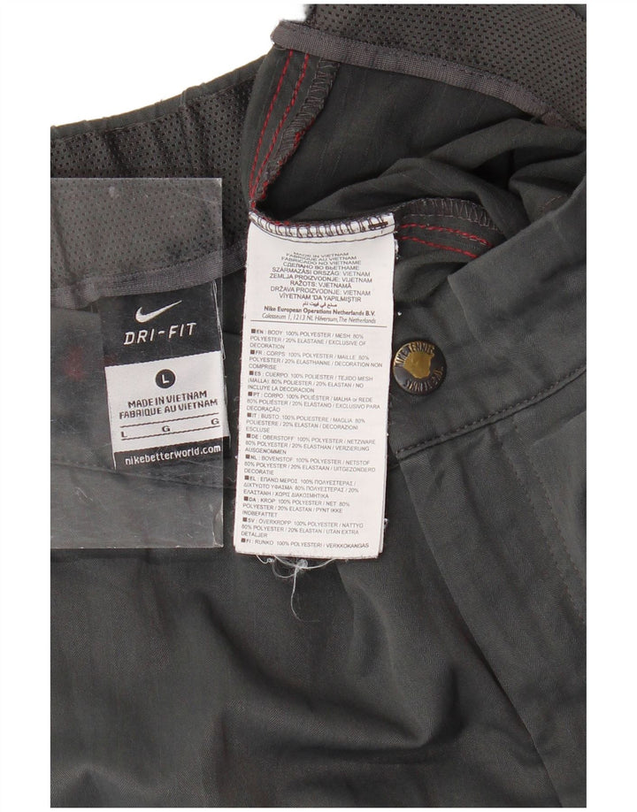 NIKE Mens Dri Fit Sport Shorts Large Grey Polyester