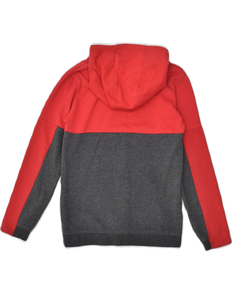 UMBRO Boys Graphic Hoodie Jumper 15-16 Years XL  Red Colourblock Cotton | Vintage Umbro | Thrift | Second-Hand Umbro | Used Clothing | Messina Hembry 