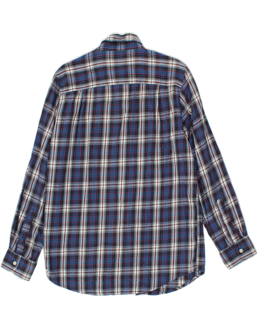 CHAPS Mens Flannel Shirt Small Blue Check Cotton Vintage Chaps and Second-Hand Chaps from Messina Hembry 