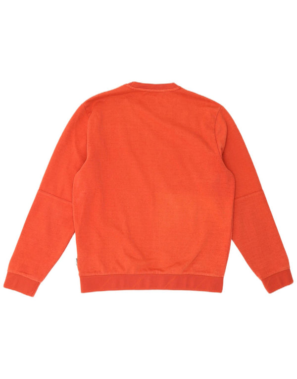 Farah Mens Sweatshirt Jumper Medium Orange Colourblock Cotton