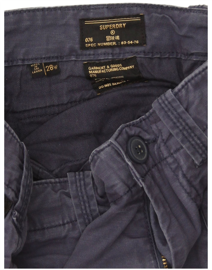 Superdry Mens Cargo Shorts W28 Small Navy Blue