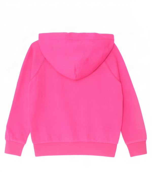 Polo Ralph Lauren Girls Hoodie Jumper 5-6 Years Pink Cotton