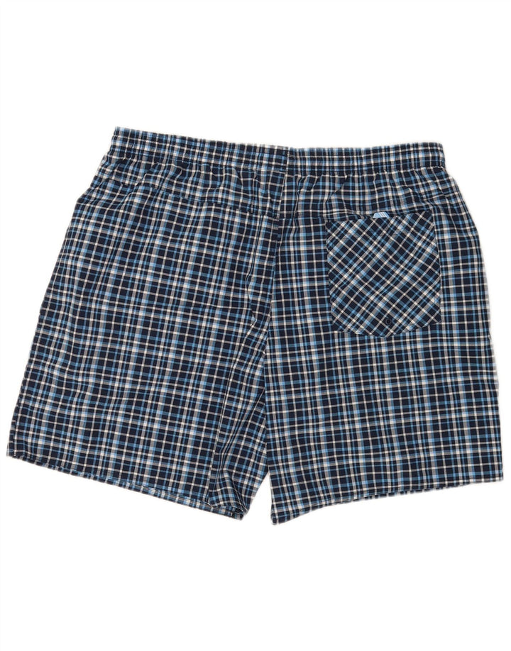 Adidas Mens Swimming Shorts XL Blue Check Polyester