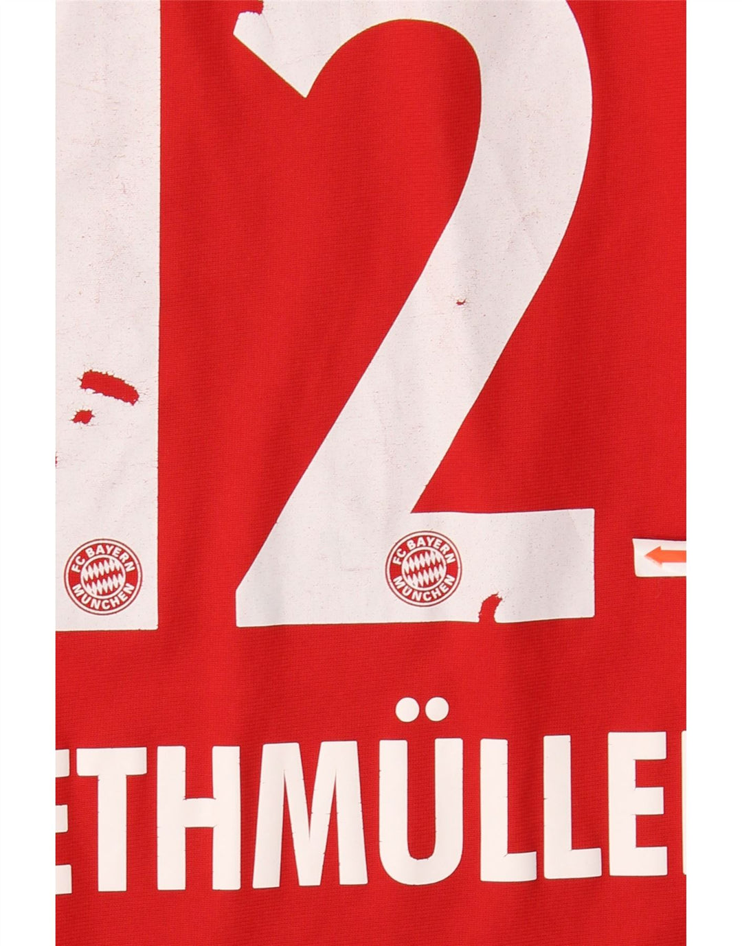 ADIDAS Boys FC Bayern Munchen Graphic T-Shirt Top 15-16 Years Red Striped