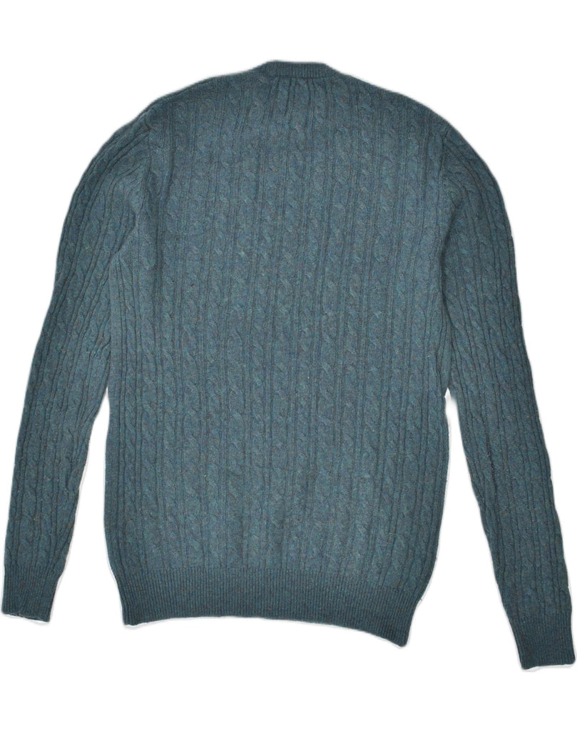 JACK WILLS Mens Crew Neck Jumper Sweater Small Blue Wool | Vintage | Thrift | Second-Hand | Used Clothing | Messina Hembry 